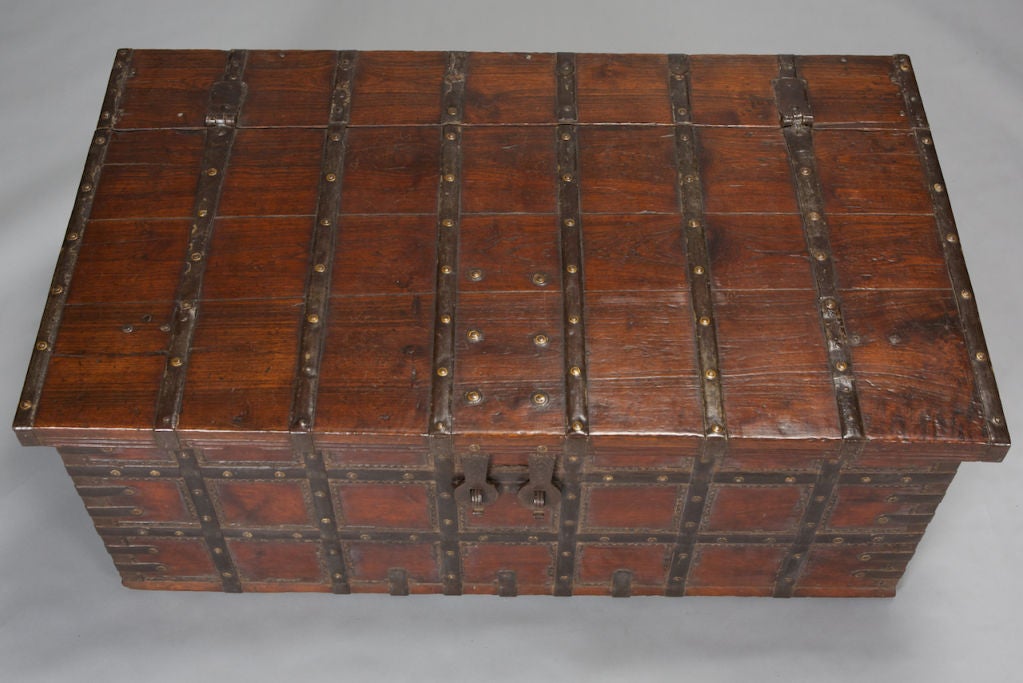 Large Iron Bound Trunk 2