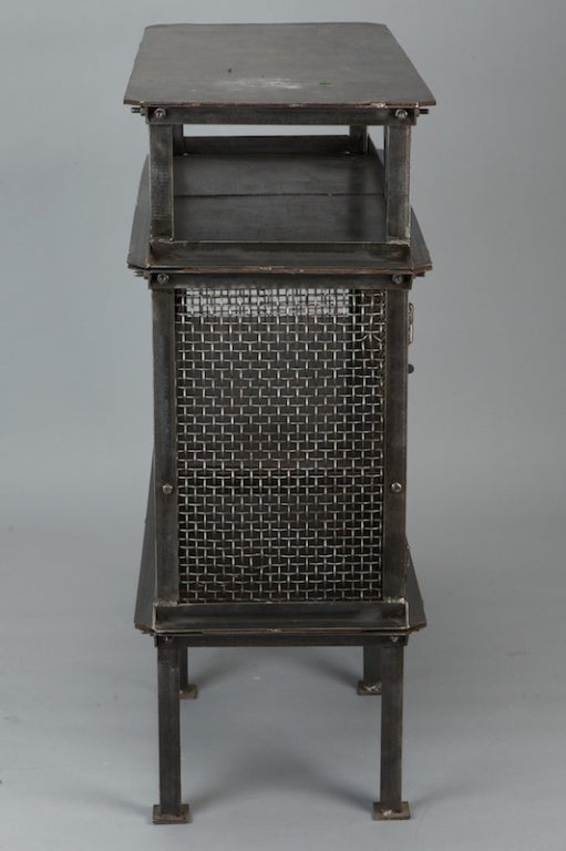 Steel Industrial French Mesh Cabinet