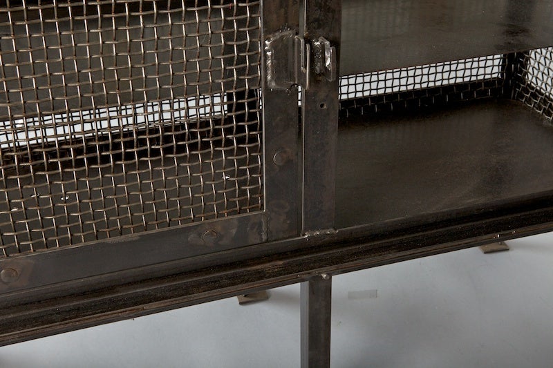 Industrial French Mesh Cabinet 1