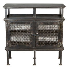 Used Industrial French Mesh Cabinet