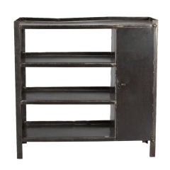 Industrial Cabinet With 3 Shelves and Side Compartment