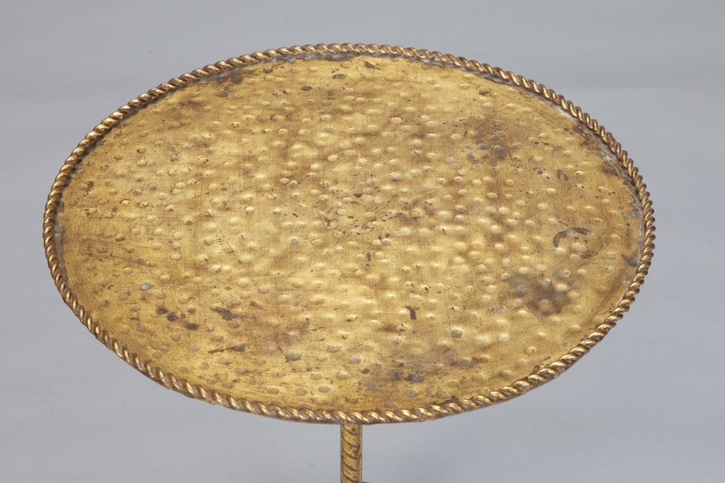Spanish Gilt Metal Side Table