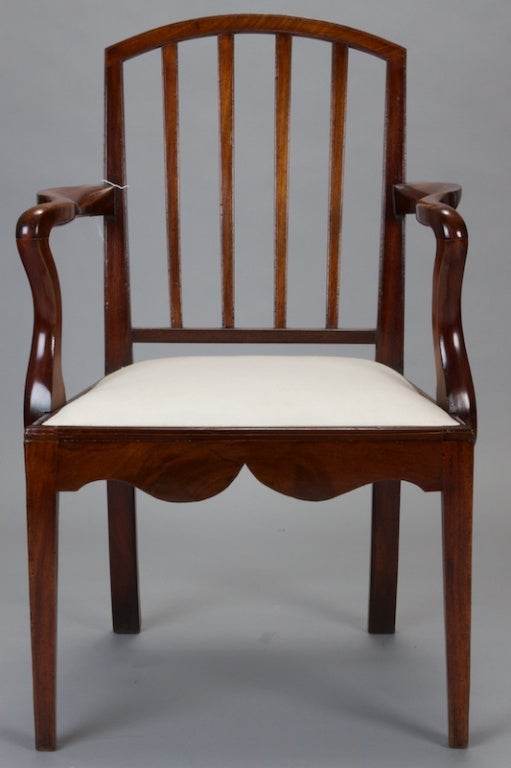 Mahogany Georgian Elbow Chair Circa 1780