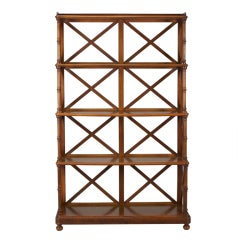 French Mahogany Four Shelf Etagere Antique French Mahogany Four Shelf Etagere