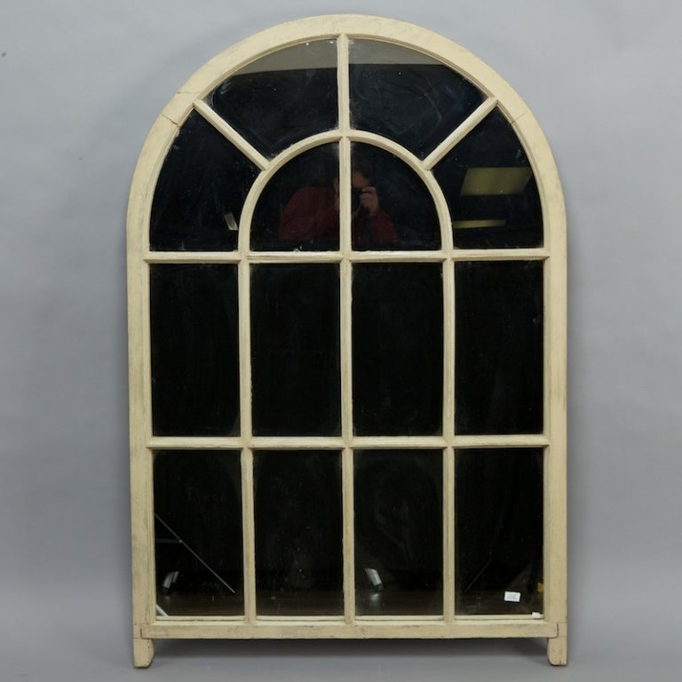 Large French Arched Window Mirror