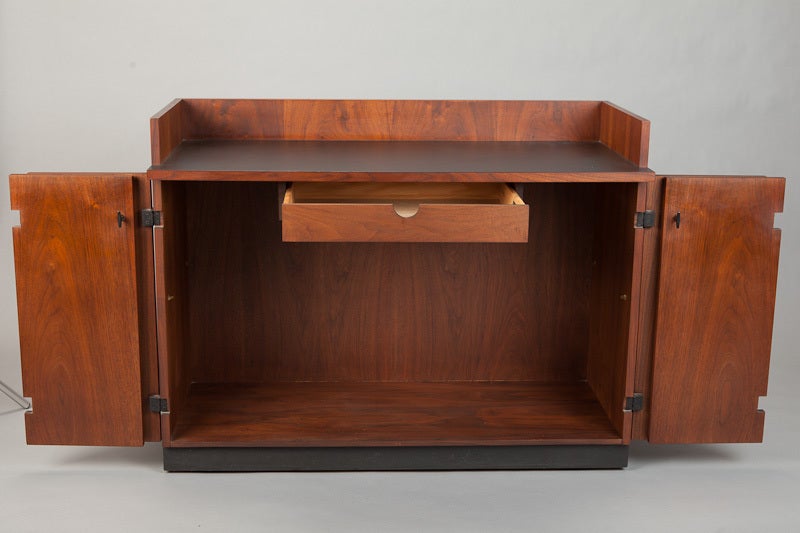 Mid-20th Century Mid Century Walnut Bar Cabinet by Kipp Stewart For Directional