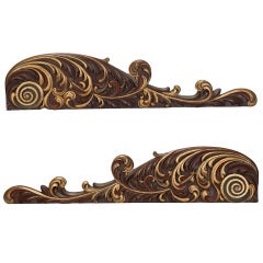 Antique Elaborately Carved French Gilt Wood Architectural Element