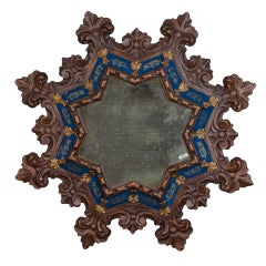 Vintage French Gothic Style Star Shape Mirror