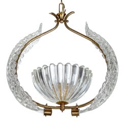 Art Deco Murano Hanging Fixture