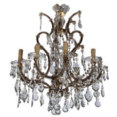 Antique Large Eight Light Maria Theresa Chandelier