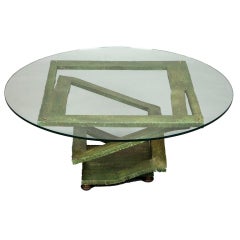Antique Green Bronze Artful Coffee Table Base