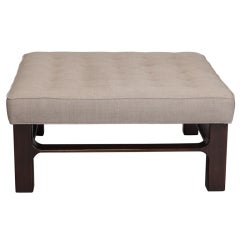 Mid Century Large Square Upholstered Bench
