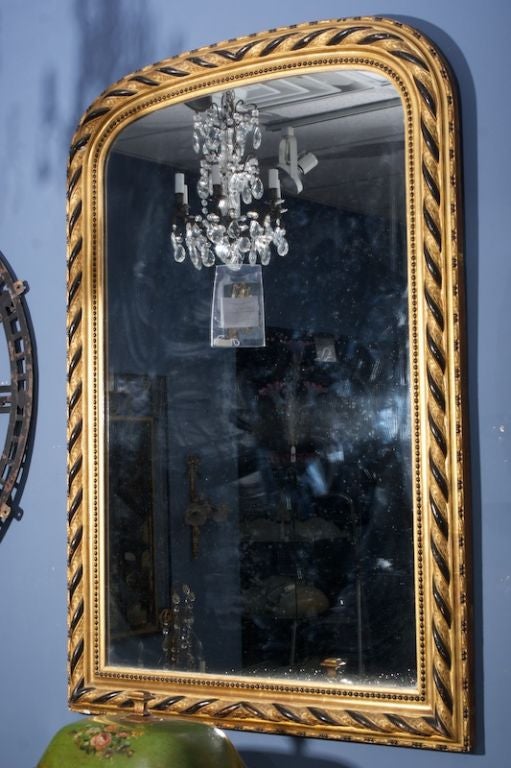 miroir louis philippe blanc