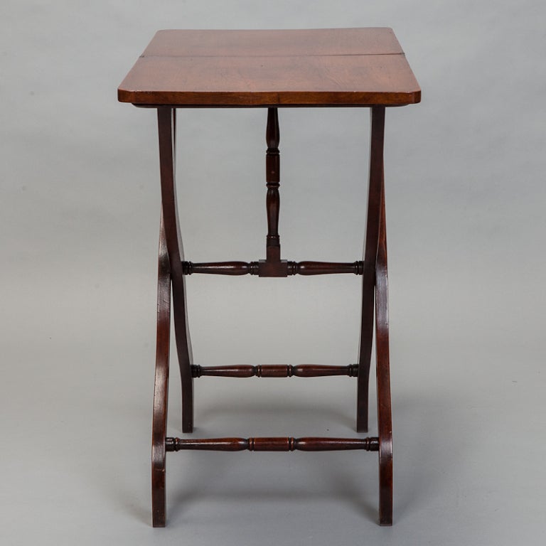 19th Century English Mahogany Folding Table 1