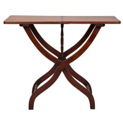 19th Century English Mahogany Folding Table 4