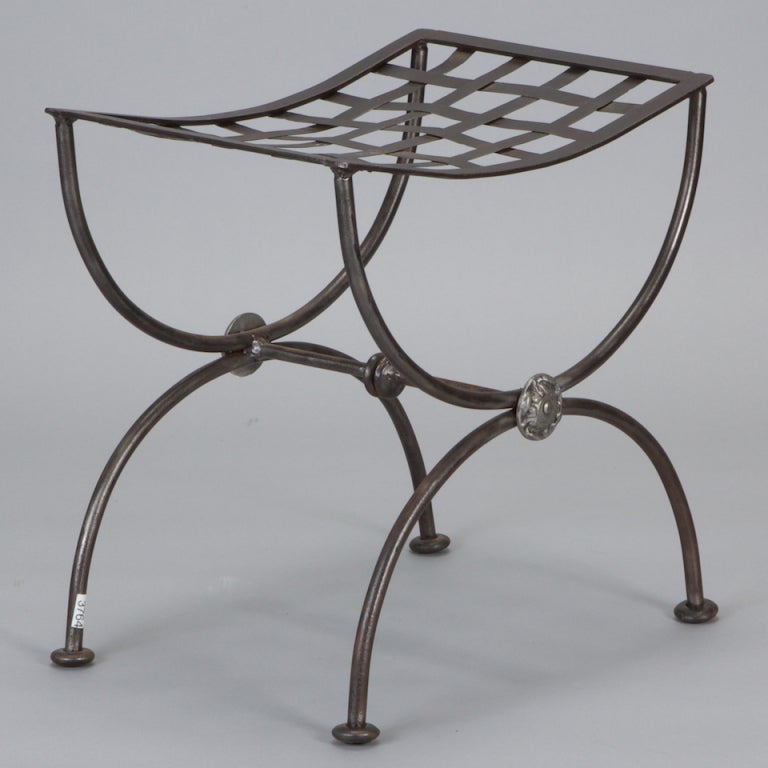 Neoclassical Style Iron Stool