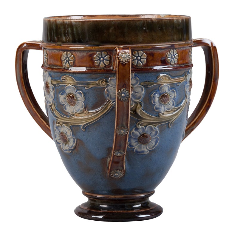Doulton Lambeth Three Handled Vase