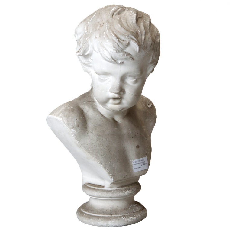 Plaster Bust of Young Boy