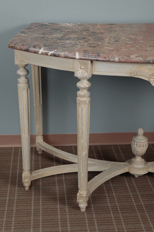 french demilune table
