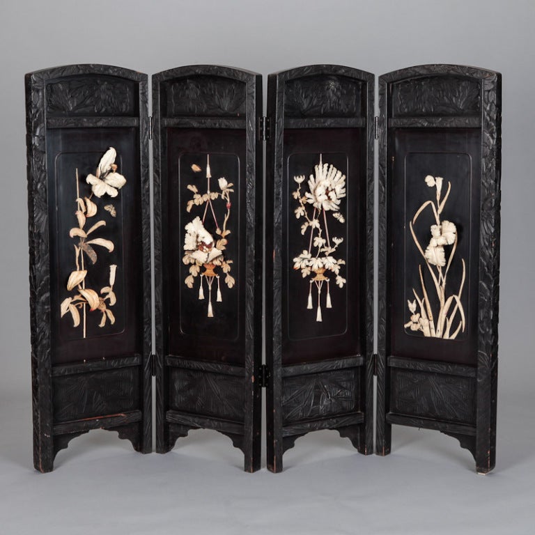 japanese carved wood panels