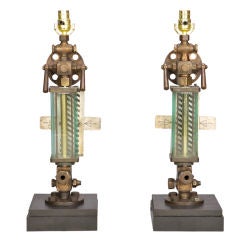 Pair of Industrial Lamps