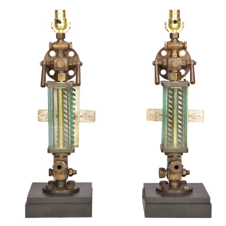 Pair of Industrial Lamps