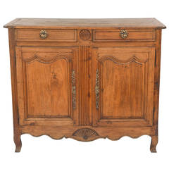 18th Century French Walnut Provincial Buffet Cabinet