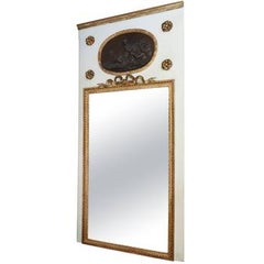 19th Century Monumental Trumeau Mirror, Inset with Plaque after Clodion 10