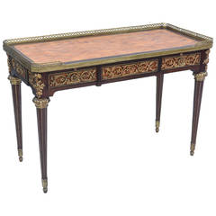 French 19th Century Inlaid Neoclassical Louis XVI Writing Table