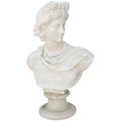 Neoclassical Marble Bust of Apollo