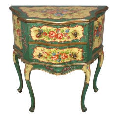 Floral Painted Venetian Commode