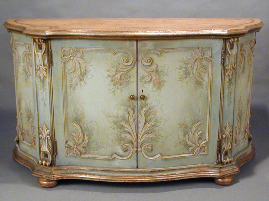 Polychromed Venetian Credenza
