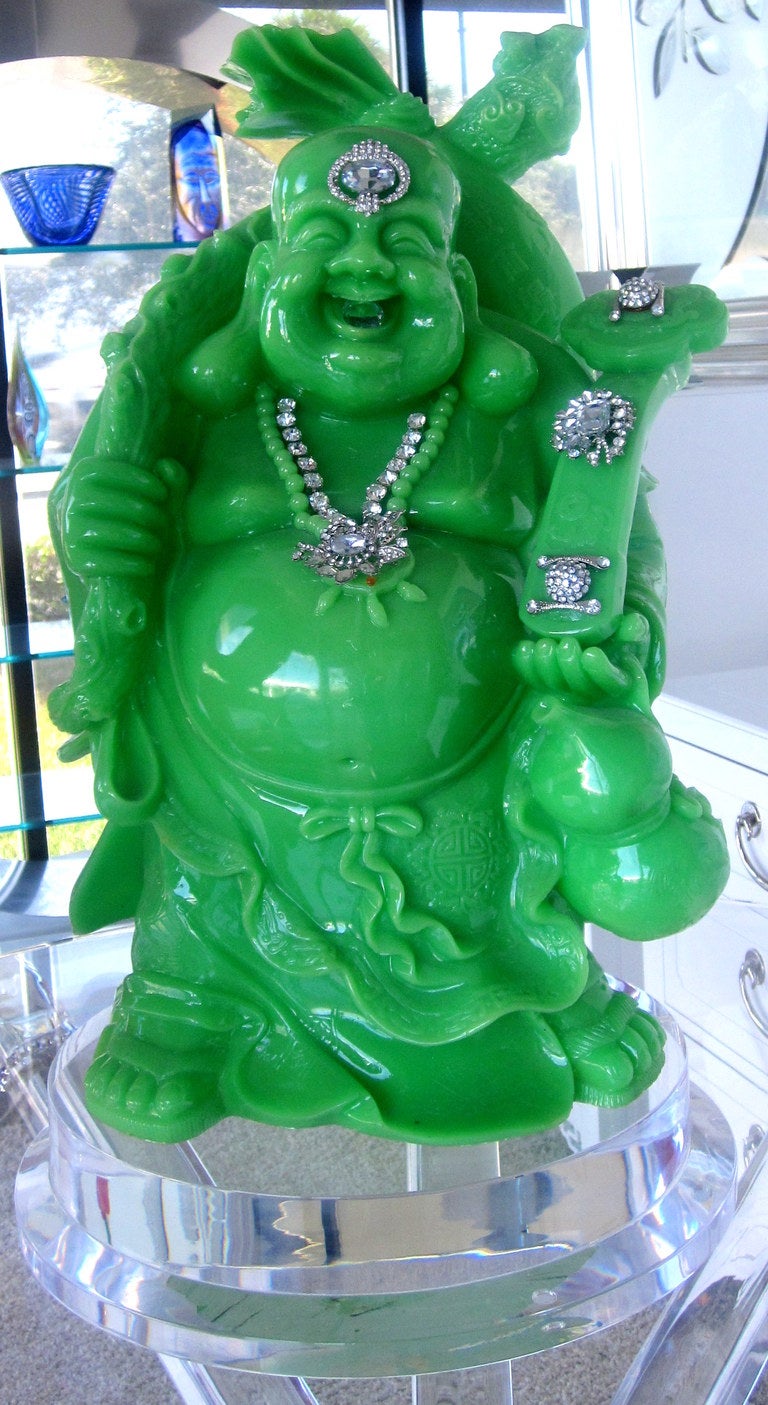 Mid-Century Modern Mid-Century Lucky Buddha Sculpture
