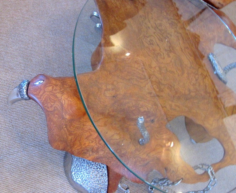 Mid-Century Sculptural Coffee Table In Excellent Condition In Miami, FL