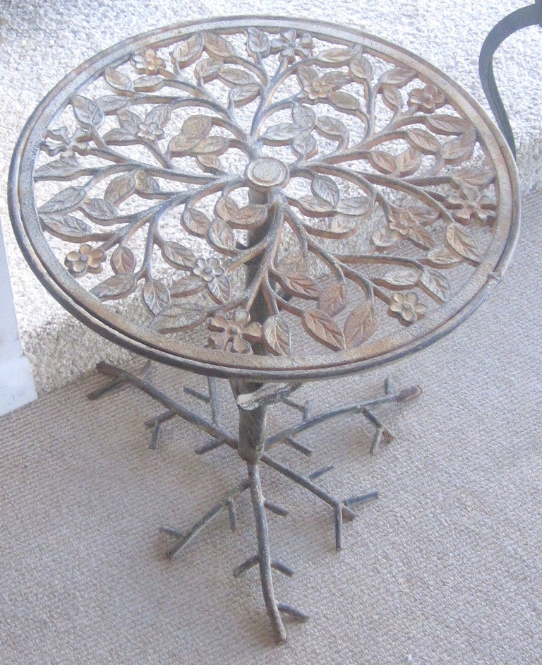 French Sculptural Mid-Century Side Table