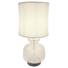Mid-Century Acid Etched Table Lamp