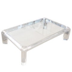 Karl Springer Lucite Coffee Table
