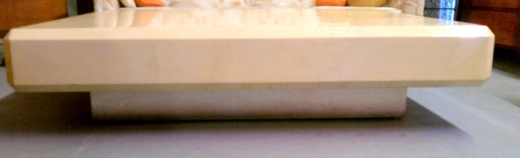 Karl Springer Goatskin Coffee Table