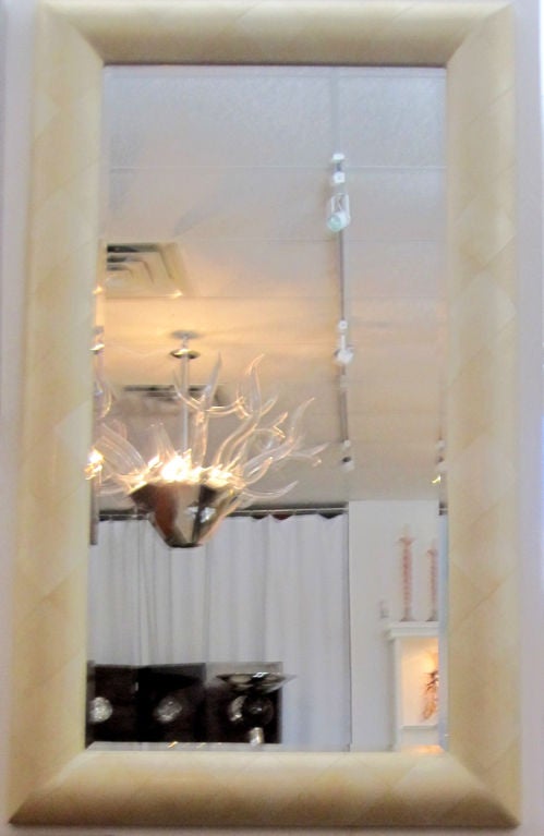 Parchment Mirror  For Sale 3