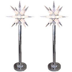 Pair of Spectacular Deco Style Floor Lamps