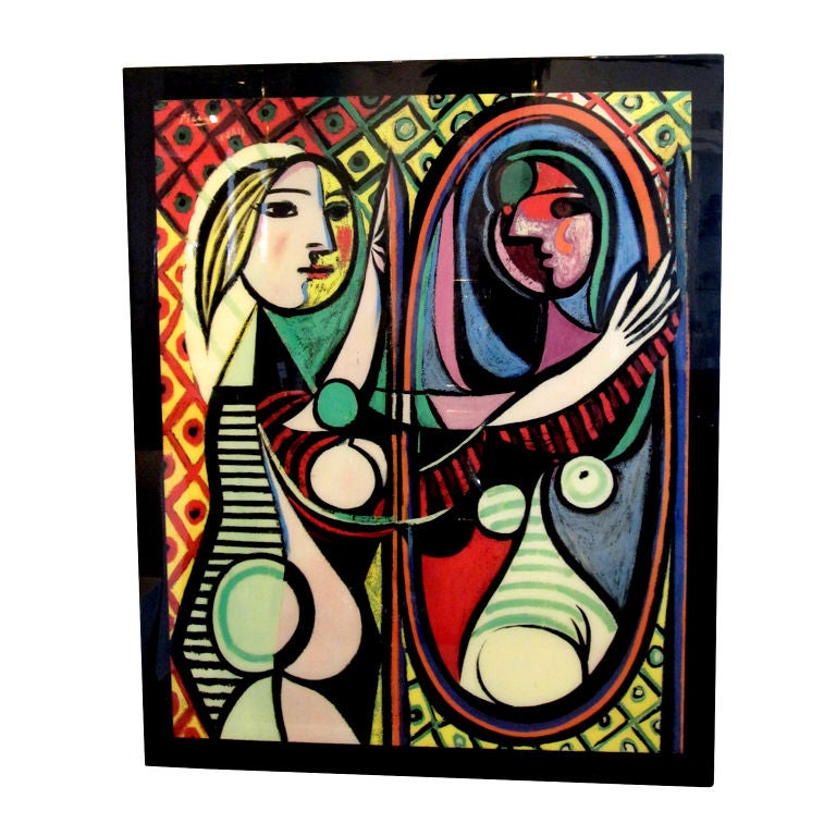 Large Lacquered Picasso Screen Print