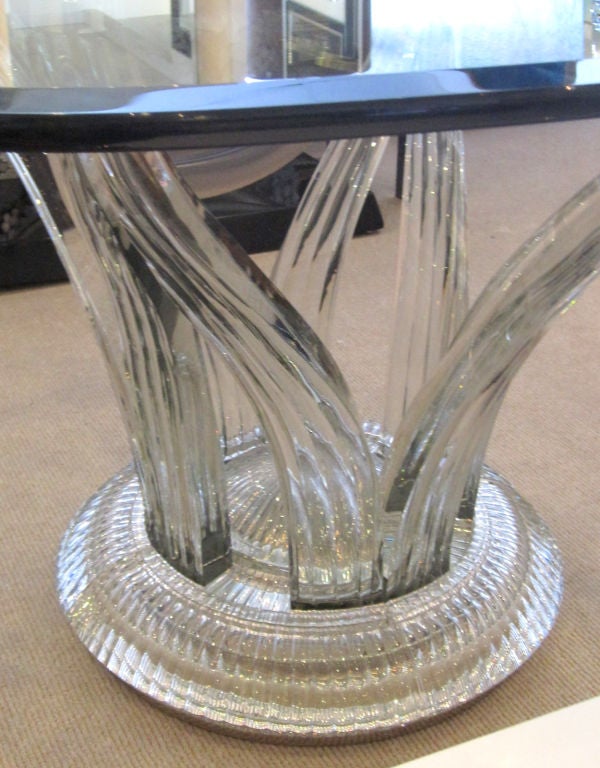 crystal round table