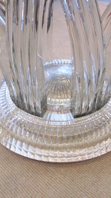 20th Century Baccarat Glass Table