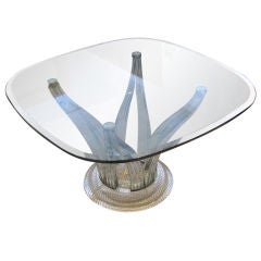 Table en verre de Baccarat