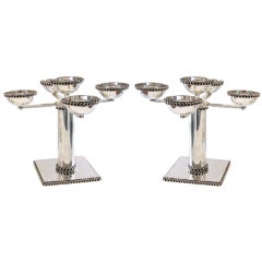 Pair of French Art Deco Candelabra
