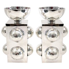 Pair of French Art Deco Candlesticks