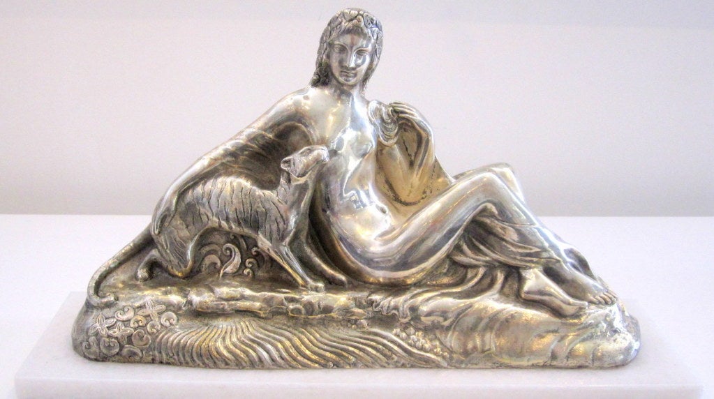 French Art Deco Bronze Sculpture signed G. Gillot In Excellent Condition For Sale In Miami, FL