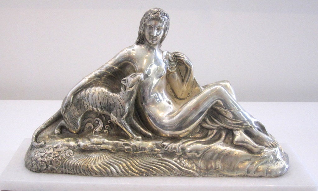 French Art Deco Bronze Sculpture signed G. Gillot For Sale 1