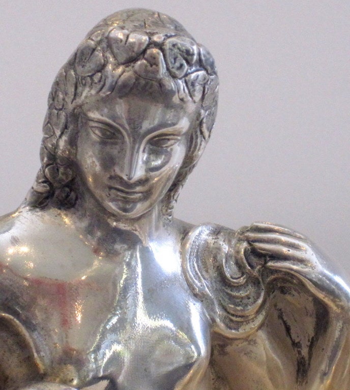 French Art Deco Bronze Sculpture signed G. Gillot For Sale 2