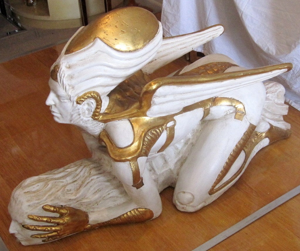 Pair of Phenomenal Fertility Angel Statues For Sale at 1stDibs